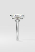 1.5 ct Chevron Trio Ring