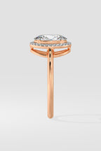 1.5 ct Oval Halo Solitaire Ring