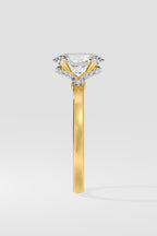 1.5 ct Oval Plunge Halo Ring