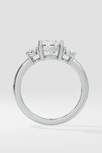 1 ct Oval Trio Ring