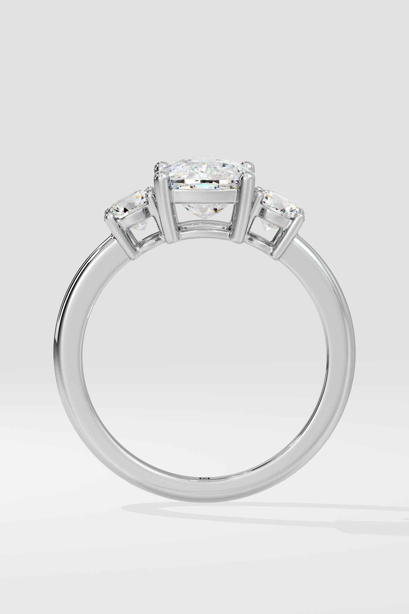 1 ct Oval Trio Ring