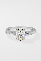 1.5 ct Oval Infinity Ring