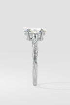 1.5 ct Oval Infinity Ring