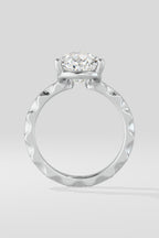3 ct Pear Inegale Ring