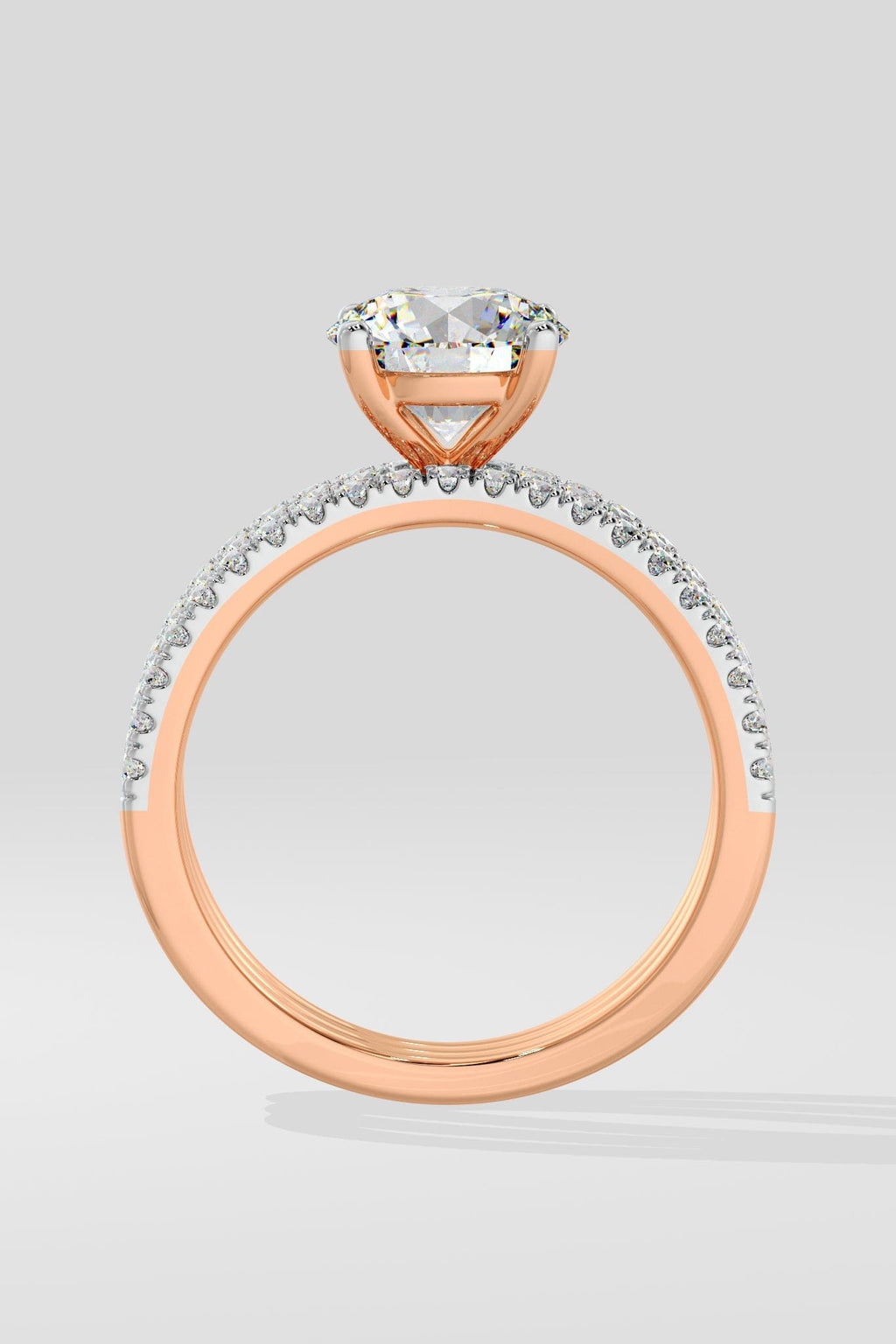 1.5 ct Triple Band Solitaire Ring