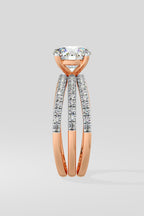 1.5 ct Triple Band Solitaire Ring