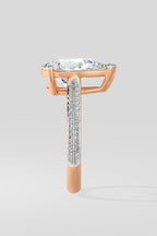 3 ct Pear Ritz Ring
