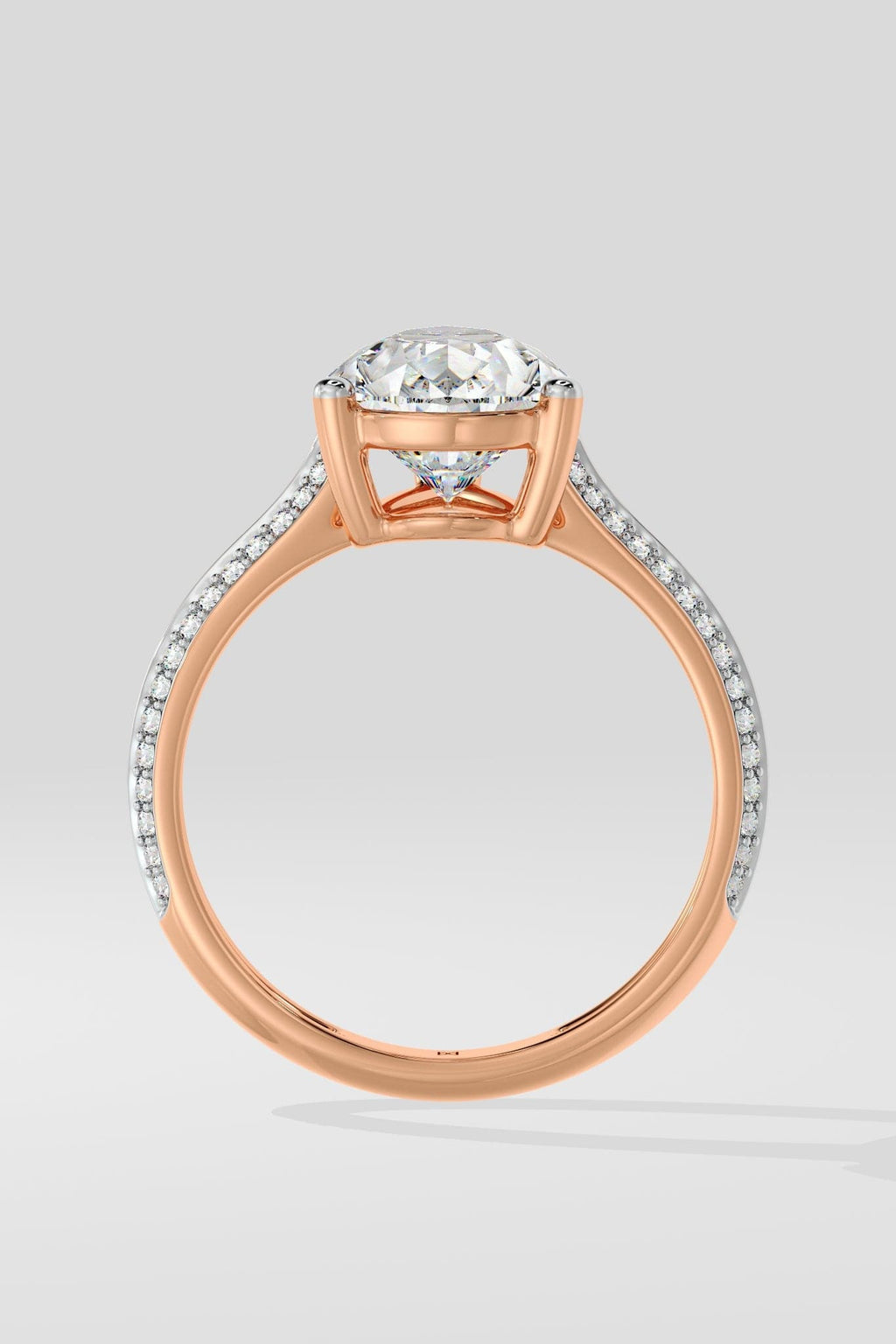 3 ct Pear Ritz Ring