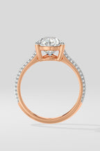 3 ct Pear Ritz Ring