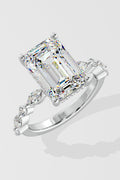 4 ct Emerald Askew Ring