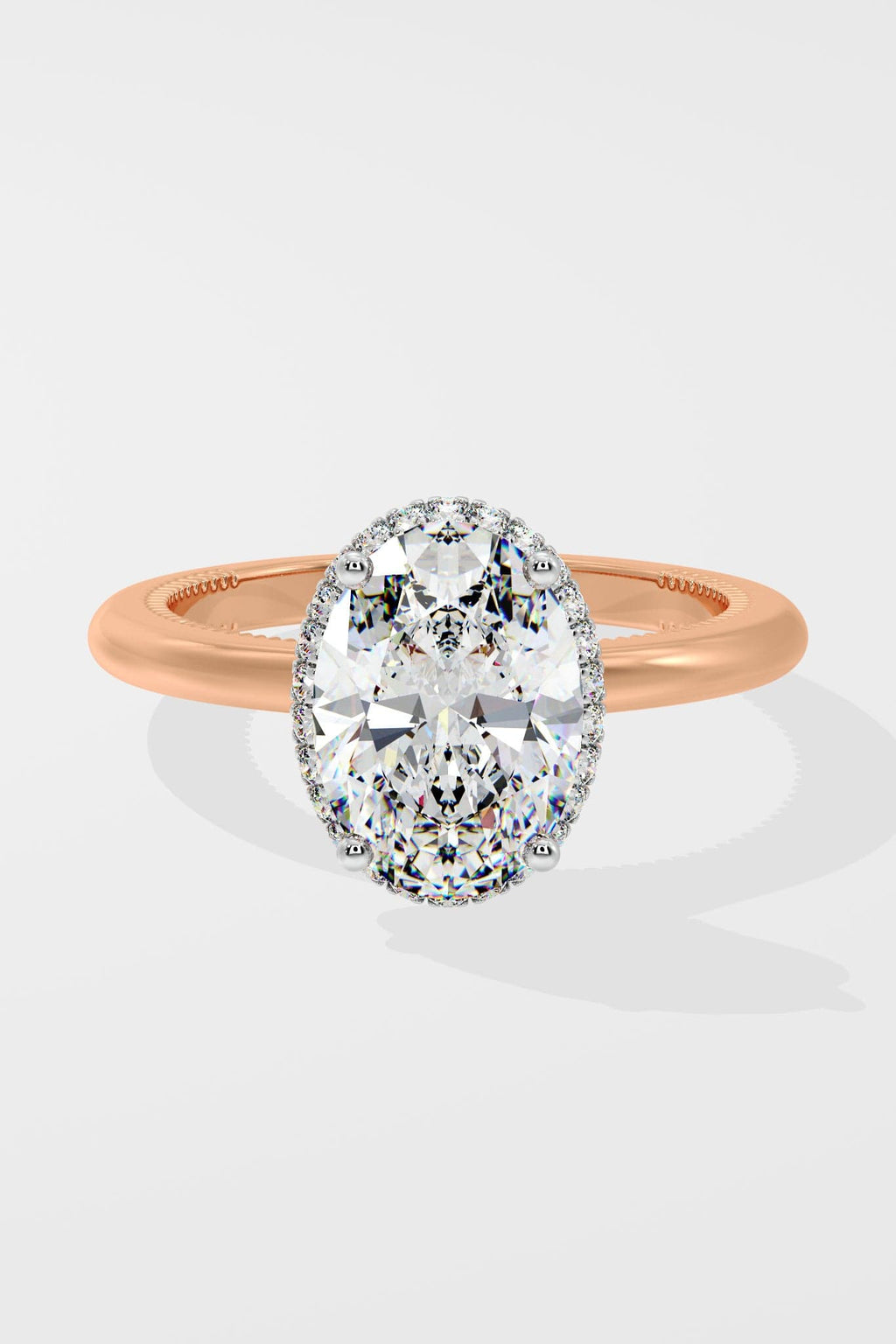 2 ct Oval Halo Ring