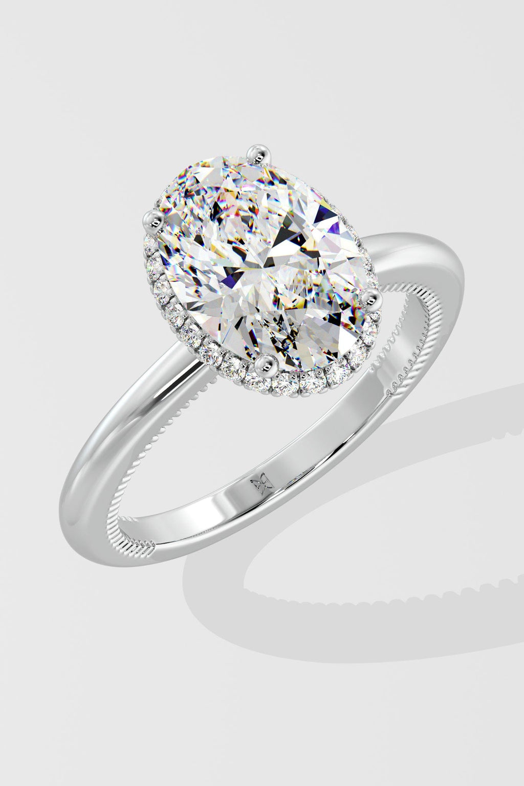 2 ct Oval Halo Ring