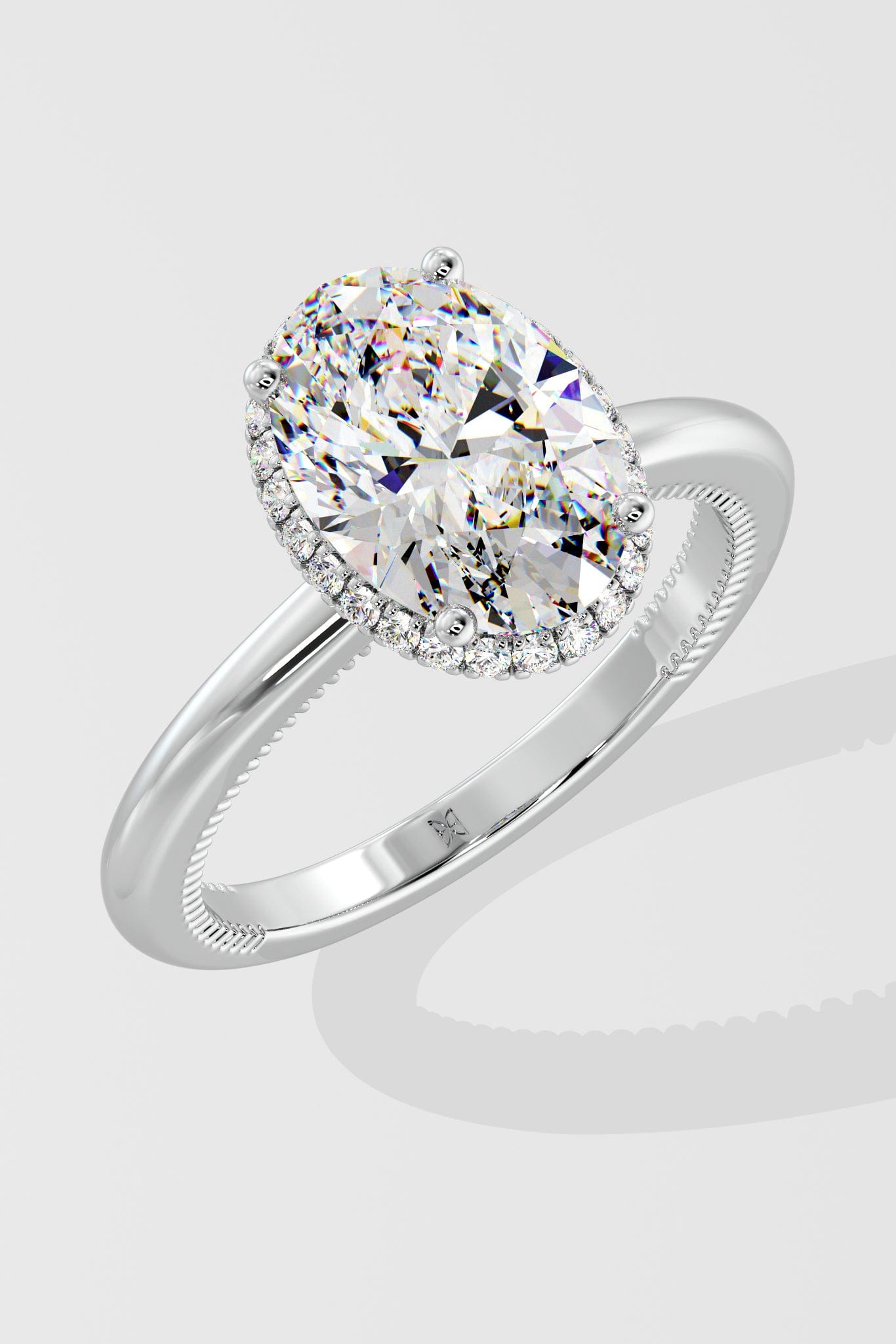 2 ct Oval Halo Ring