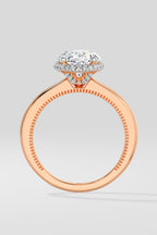 2 ct Oval Halo Ring