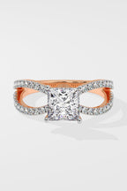 1.5 ct Princess Bow Ring