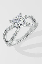 1.5 ct Princess Bow Ring