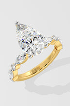 2 ct Pear Askew Ring