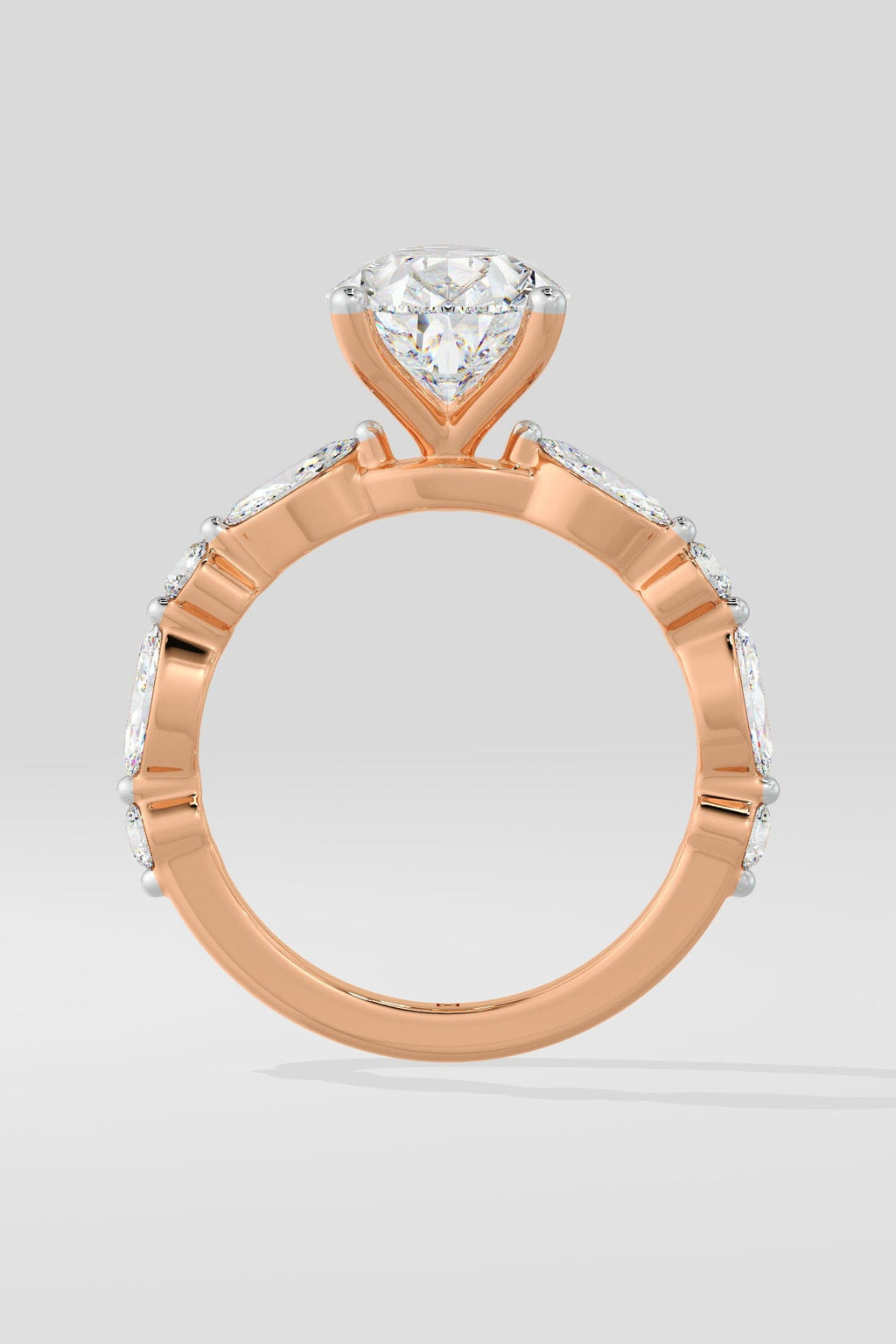 2 ct Pear Askew Ring