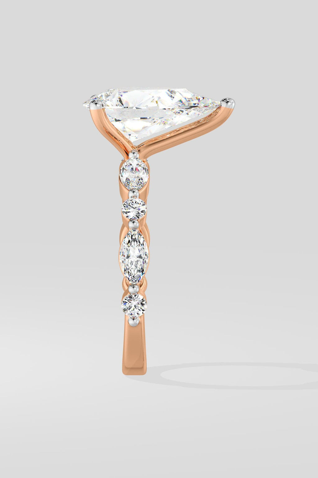 2 ct Pear Askew Ring