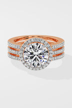 2 ct Aurora Triple Row Ring