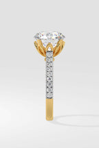 2 ct Lotus Solitaire Ring
