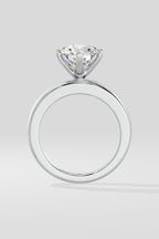 3 ct Wide Band Solitaire Ring