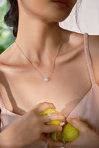 1 ct Halo Solitaire Necklace