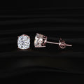 Cushion Solitaire Hidden Halo Earring