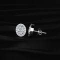 Oval Diamond Halo Earrings