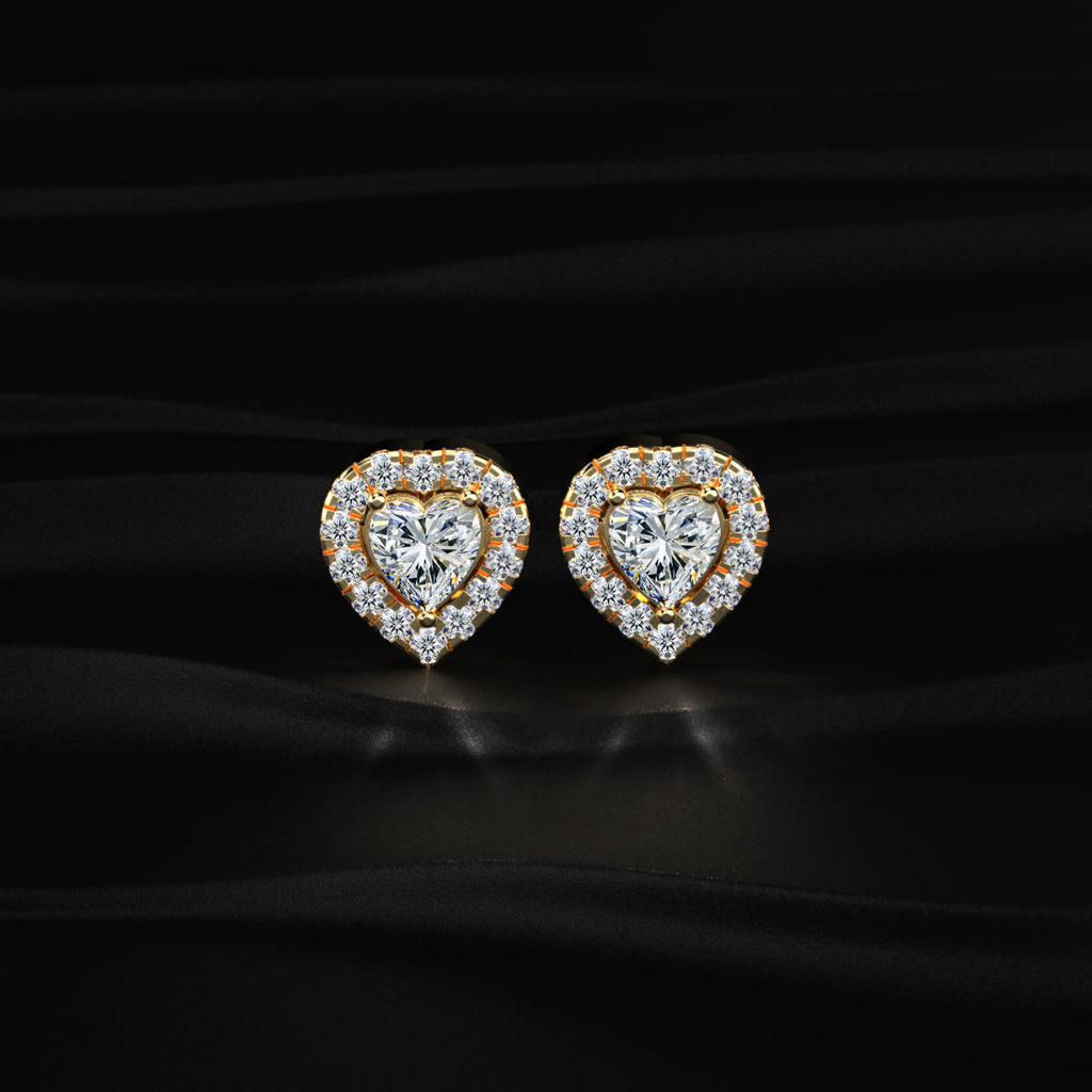 Heart Halo Earrings