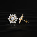 Round and Marquise Cluster Diamond Earring