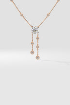 Solitaire Drop Necklace