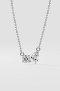 Double Diamond Duo Necklace
