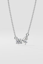 Double Diamond Duo Necklace