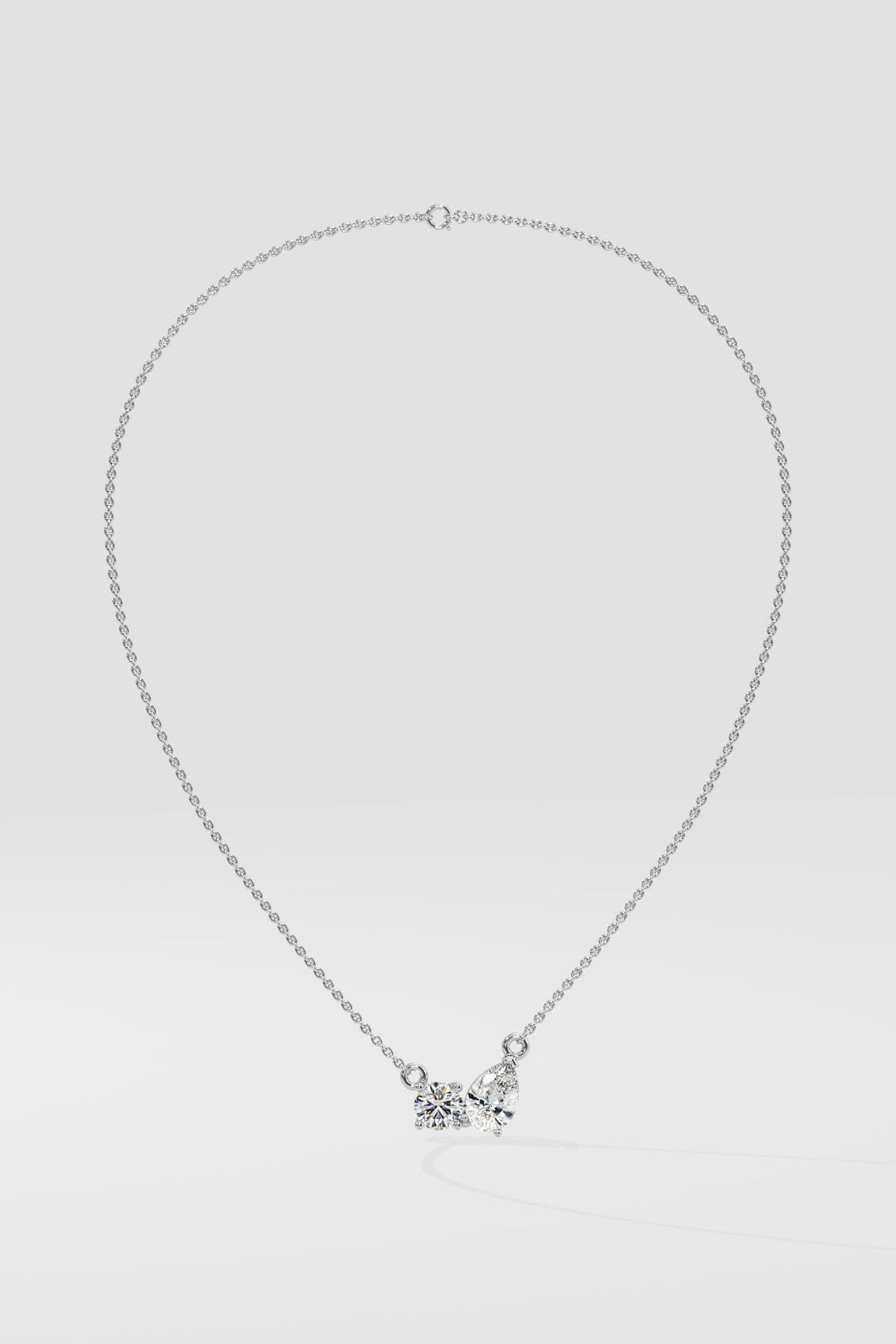 Double Diamond Duo Necklace