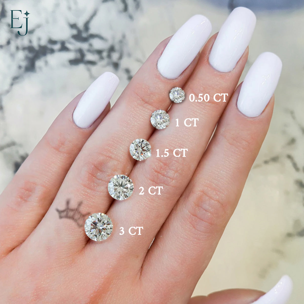 2 Carat Round Solitaire Diamond Ring