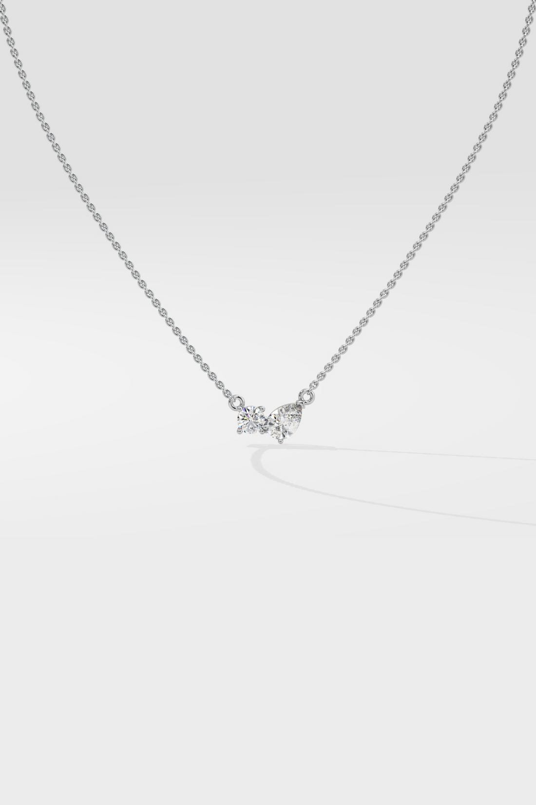 Double Diamond Duo Necklace